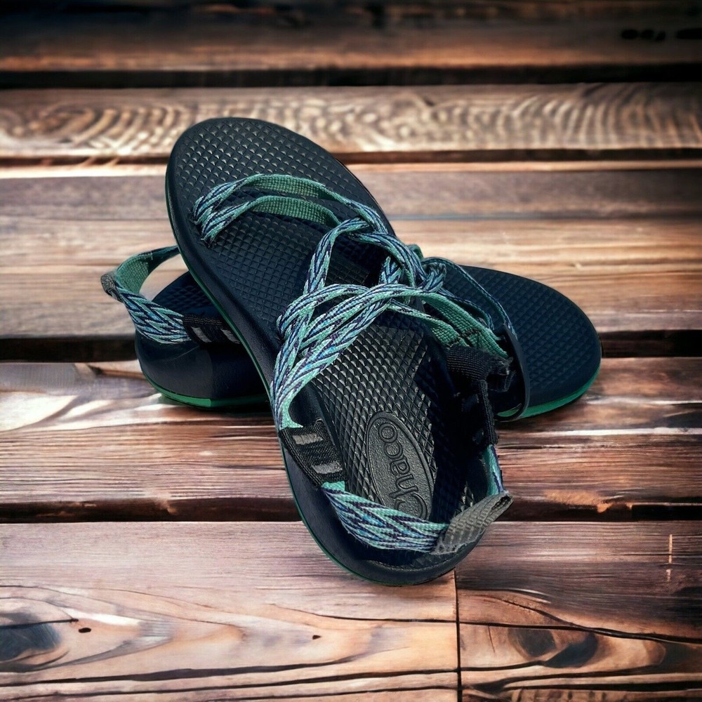 Chaco Sandals Youth Girls Size 2 Green Slip on Strap Shoes Sport Hiking‎ Casual